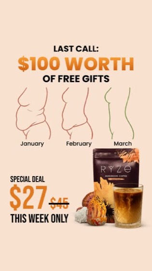 RYZE Superfoods ad creative